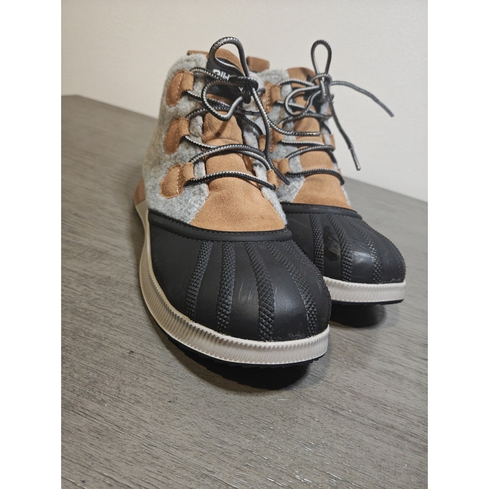 Rihero Women's Classic Waterproof Ankle Boots,camel brown & gray,Size 8.5 - Picture 3 of 10